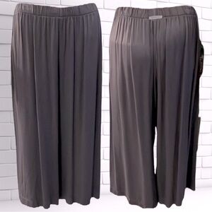 🔥(8) NWT:  Italian Steel Gray Viscose Capris by Humility Brand (Made in Italy)